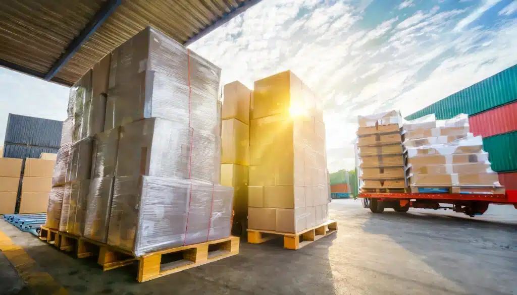 Pallet loaded delivery.